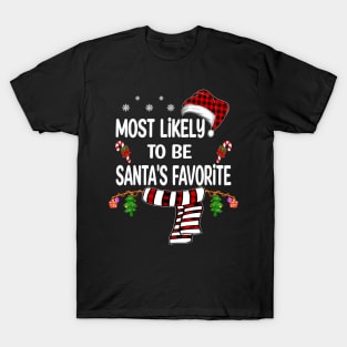 christmas pajamas - most likely christmas pajamas T-Shirt